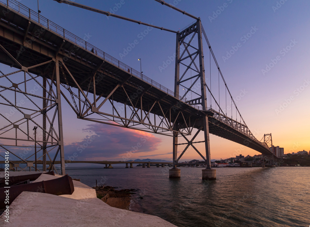 bridge at sunset Florianópolis, Santa Catarina, Brazil Florianopolis bridge at sunset Florianópolis, Santa Catarina, Brazil Florianopolis
