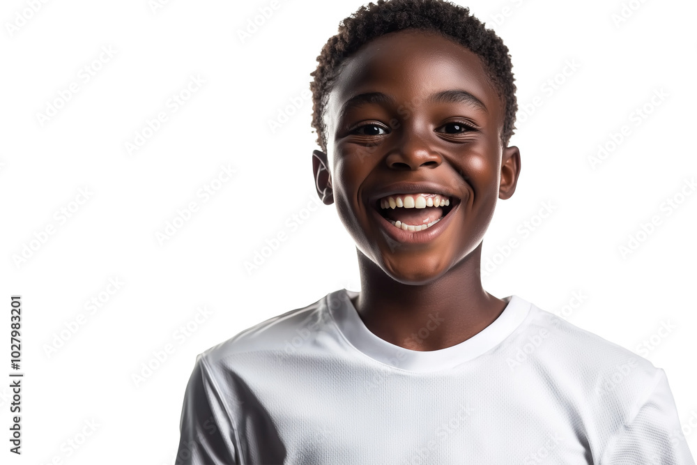 Happy Young Boy Smiling Portrait - Positive Emotions Happy Young Boy Smiling Portrait - Positive Emotions