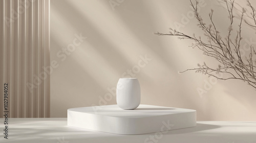 Minimalist Product Showcase with Modern Startup Aesthetic, generative ai