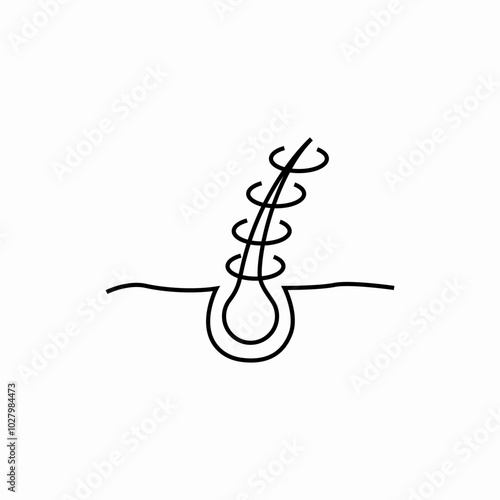 hair repair icon sign vector