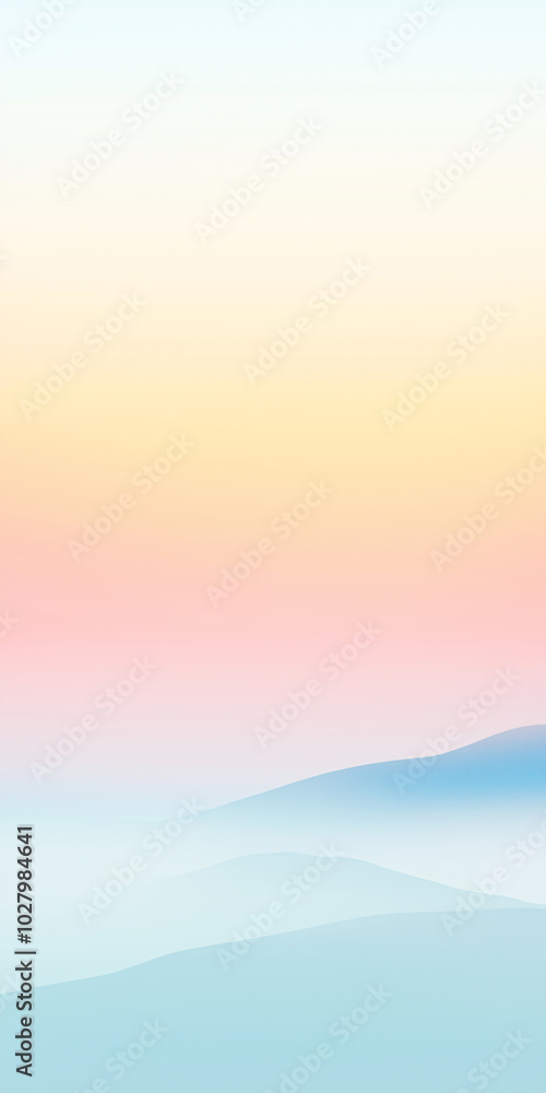 Pastel gradient of multicolored hills in rainbow shades for a modern mobile wallpaper Pastel gradient of multicolored hills in rainbow shades for a modern mobile wallpaper