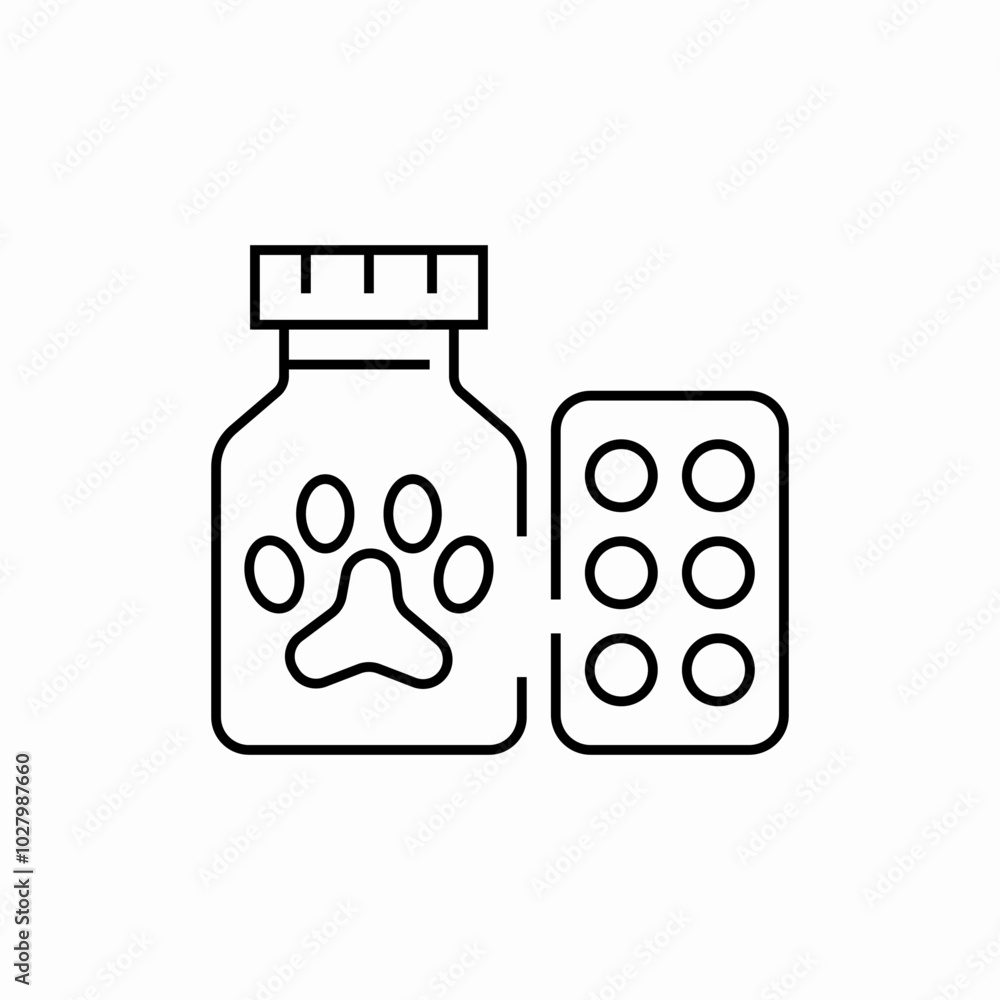 pet medicine icon sign vector pet medicine icon sign vector