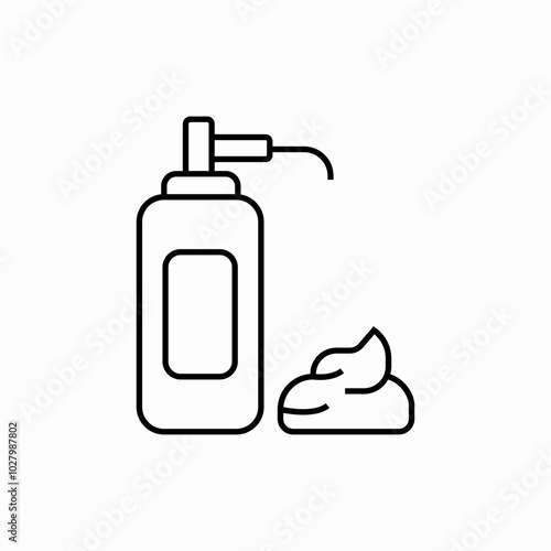 shaving foam icon sign vector