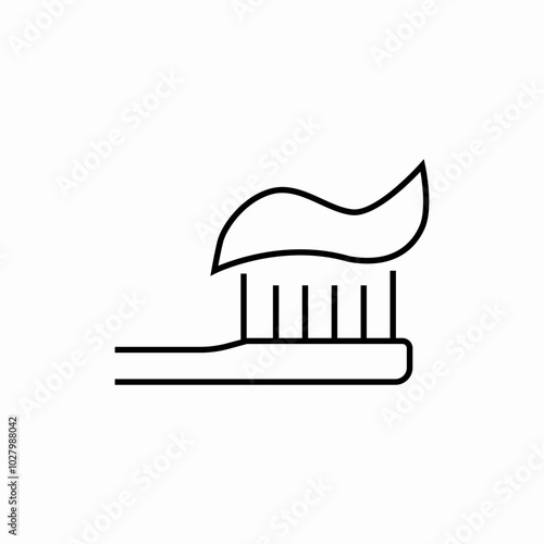 tooth brush icon sign vector