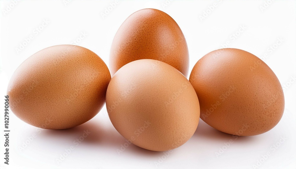 eggs on a white background eggs on a white background