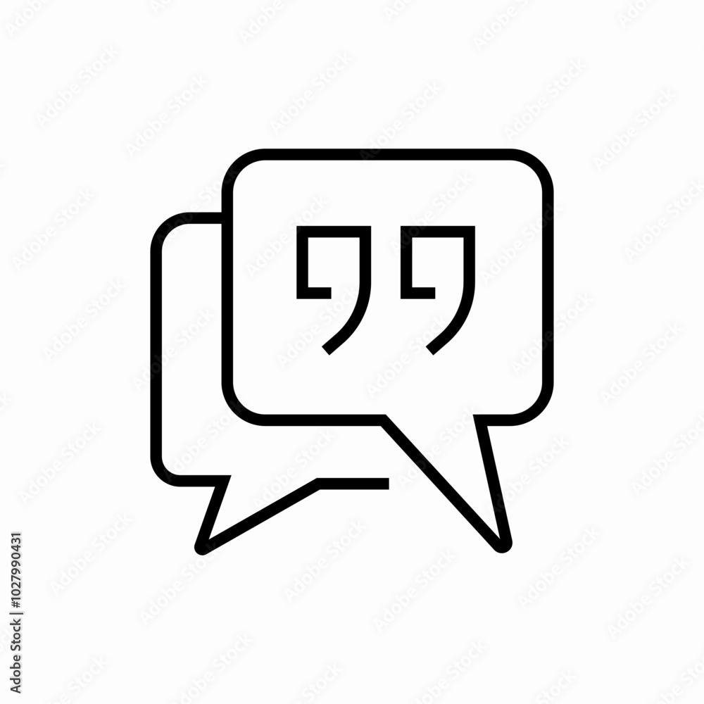 Fototapeta premium comment quote icon sign vector