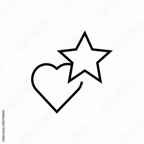 favorite heart icon sign vector