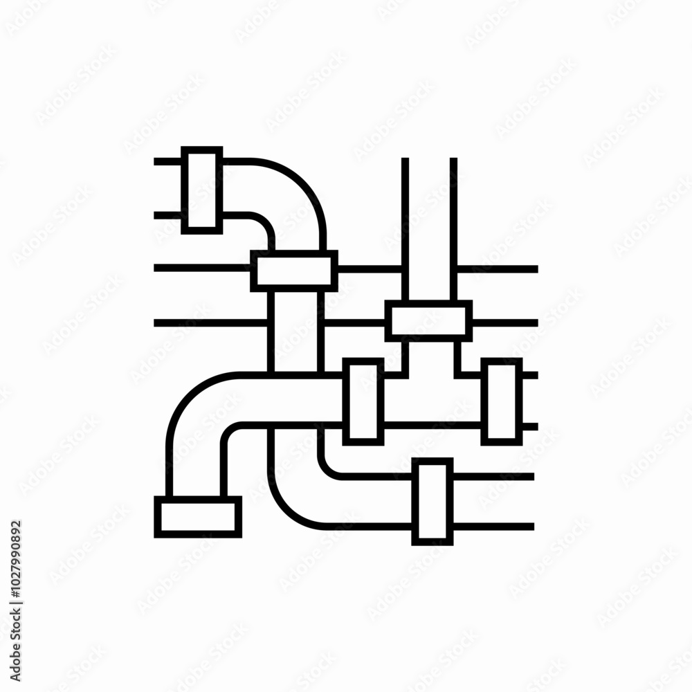 plumbing tools icon sign vector plumbing tools icon sign vector