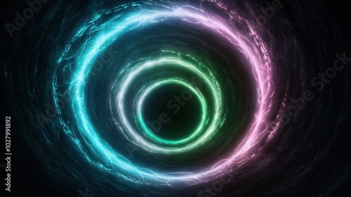 Swirling vortex of energy and light