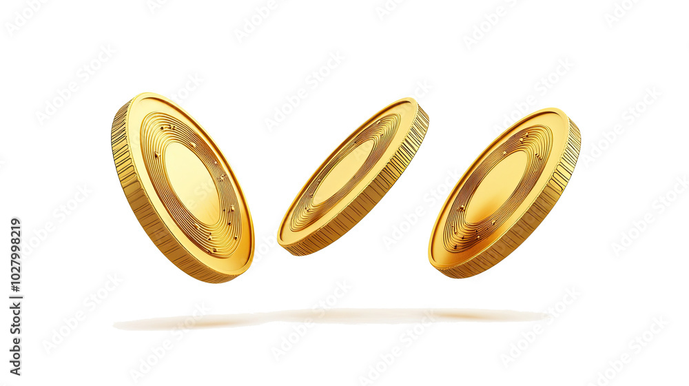 Falling Gold Coins Creating a Stunning Display of Wealth and Value Generative AI Falling Gold Coins Creating a Stunning Display of Wealth and Value Generative AI