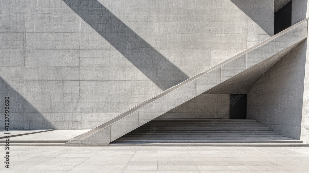Modern Concrete Architecture with Abstract Lines Modern Concrete Architecture with Abstract Lines