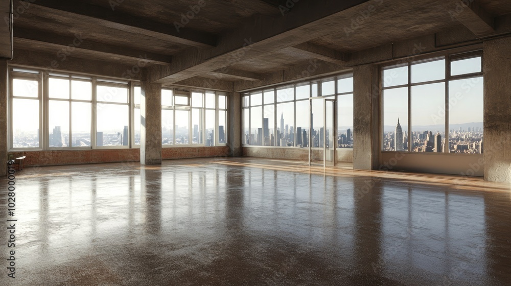 Spacious Urban Loft with City View Spacious Urban Loft with City View