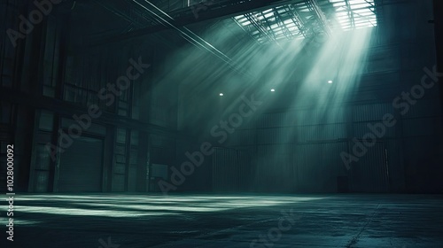 Mysterious Light Beams in Abandoned Warehouse