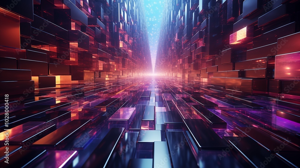 Ultra futurist tech abstract background.