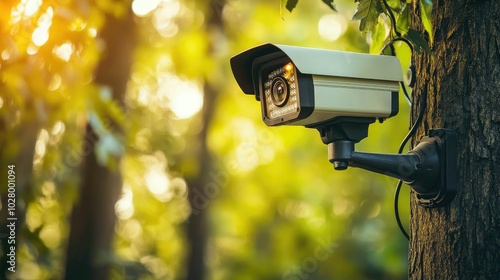 Wallpaper Mural Outdoor Security Camera in Natural Environment Torontodigital.ca