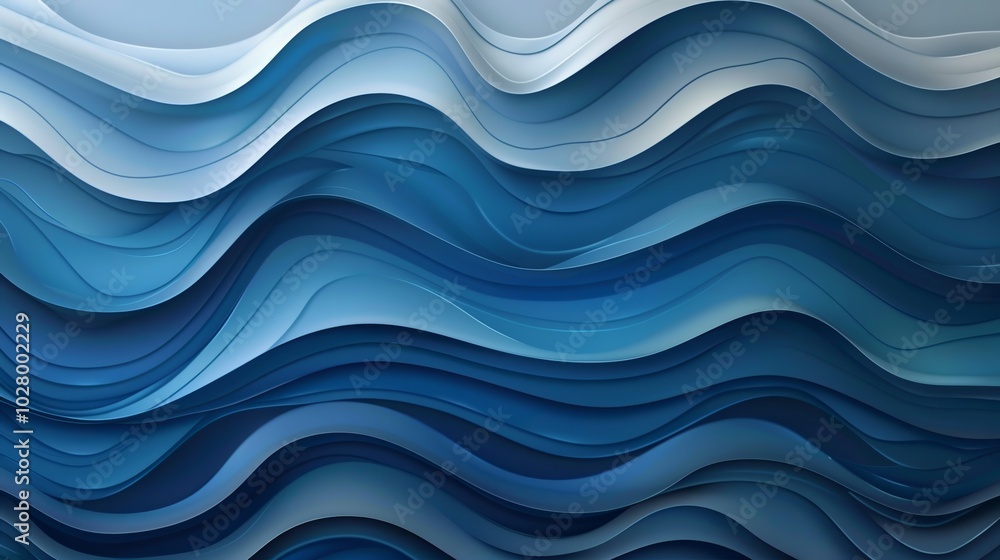 Abstract blue waves background forming a modern and elegant design Abstract blue waves background forming a modern and elegant design