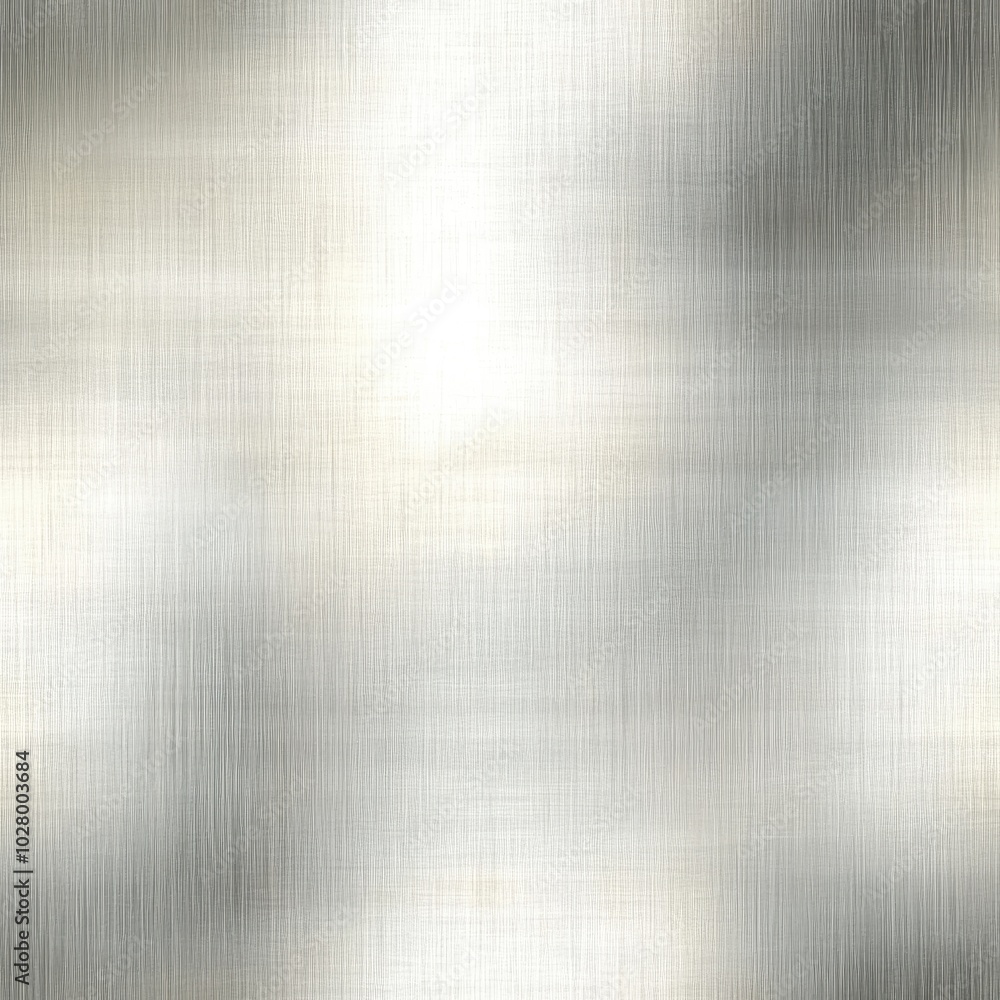 Fototapeta premium seamless brushed metal texture, smooth surface, light reflections, silver tones