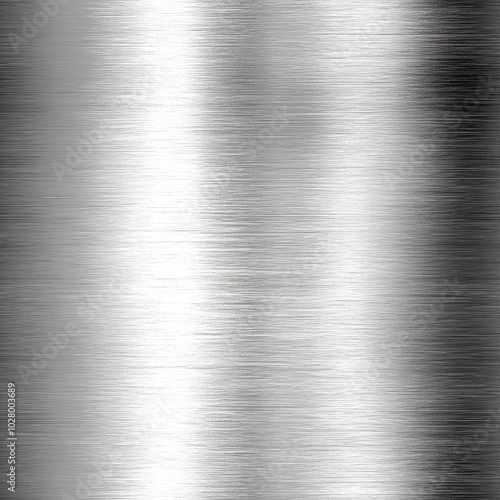 seamless brushed metal texture, smooth surface, light reflections, silver tones photo