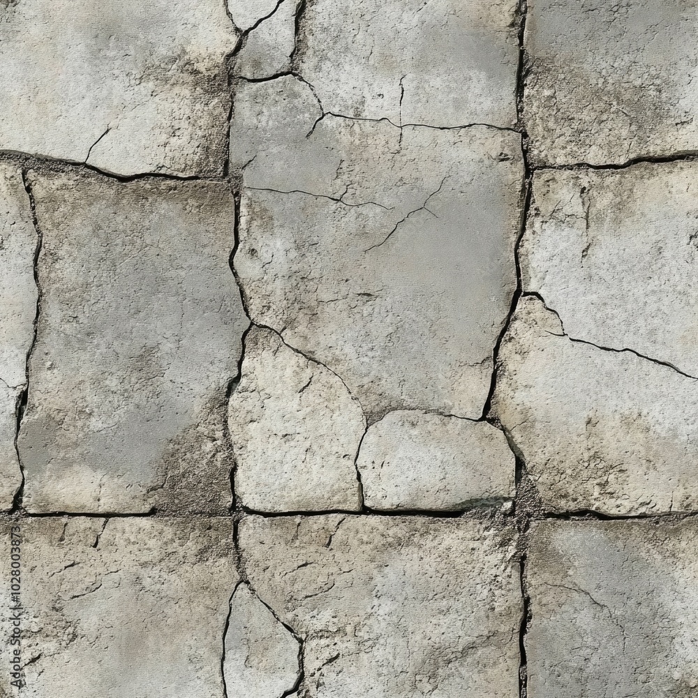 Obraz premium seamless concrete texture with cracked surface