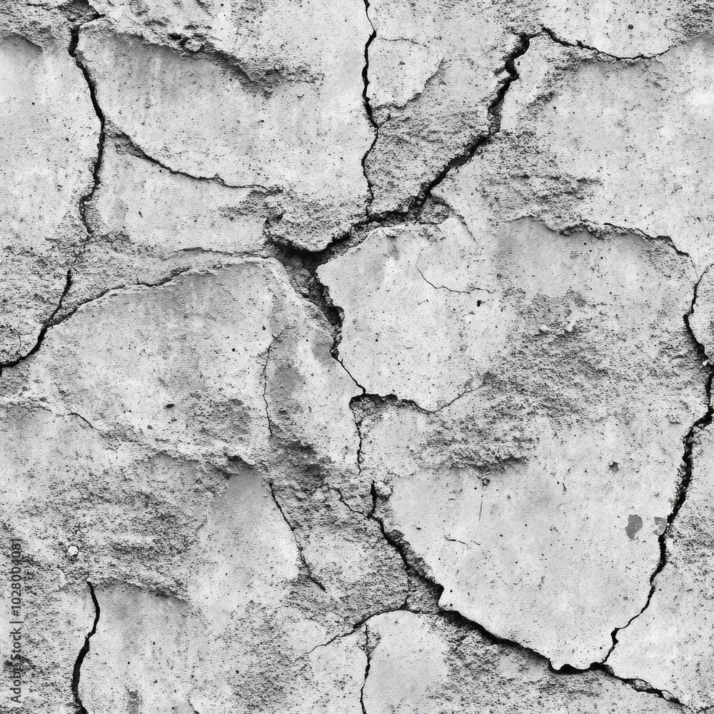Fototapeta premium seamless concrete texture with pitted and cracked surface
