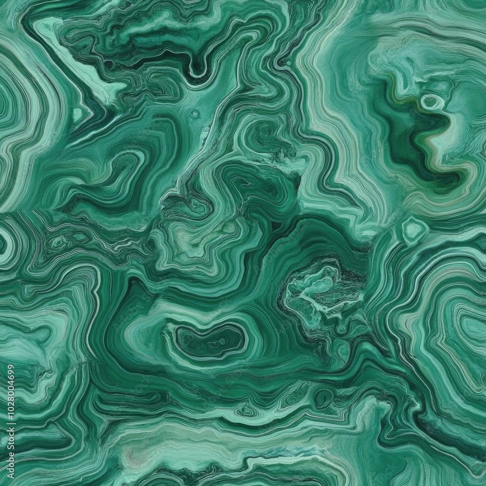 Fototapeta premium bezszwowa tekstura malachitu ze skomplikowanymi wzorami