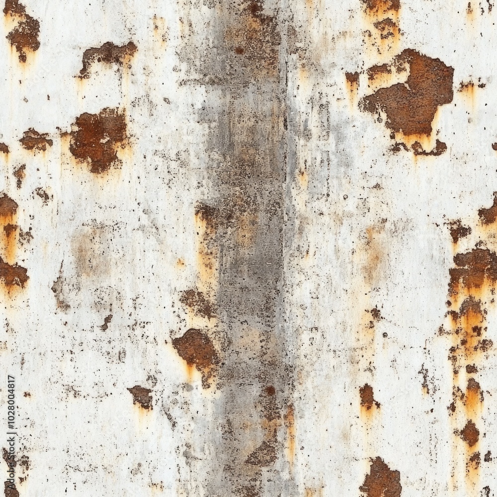 seamless metal texture with faded white paint and rust patches seamless metal texture with faded white paint and rust patches