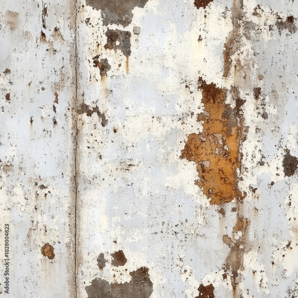 seamless metal texture with faded white paint and rust patches seamless metal texture with faded white paint and rust patches