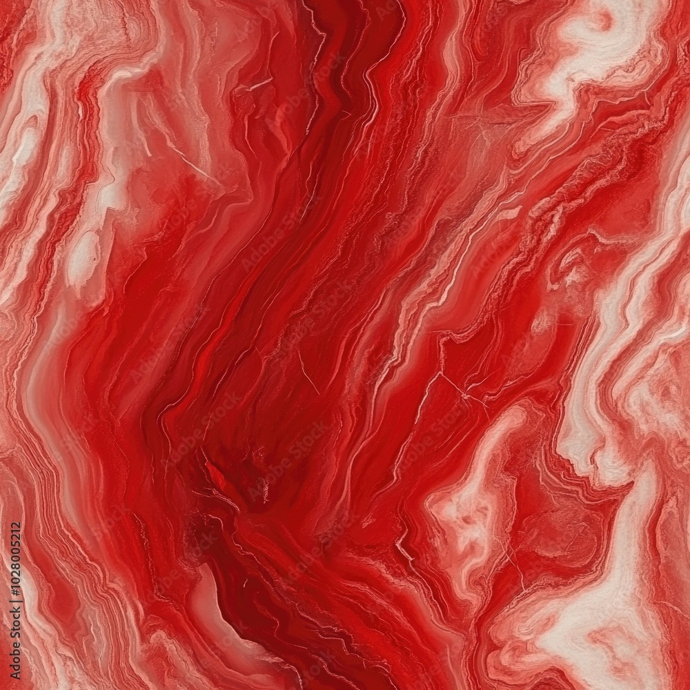 Photo of a seamless red marble texture with white streaks Photo of a seamless red marble texture with white streaks