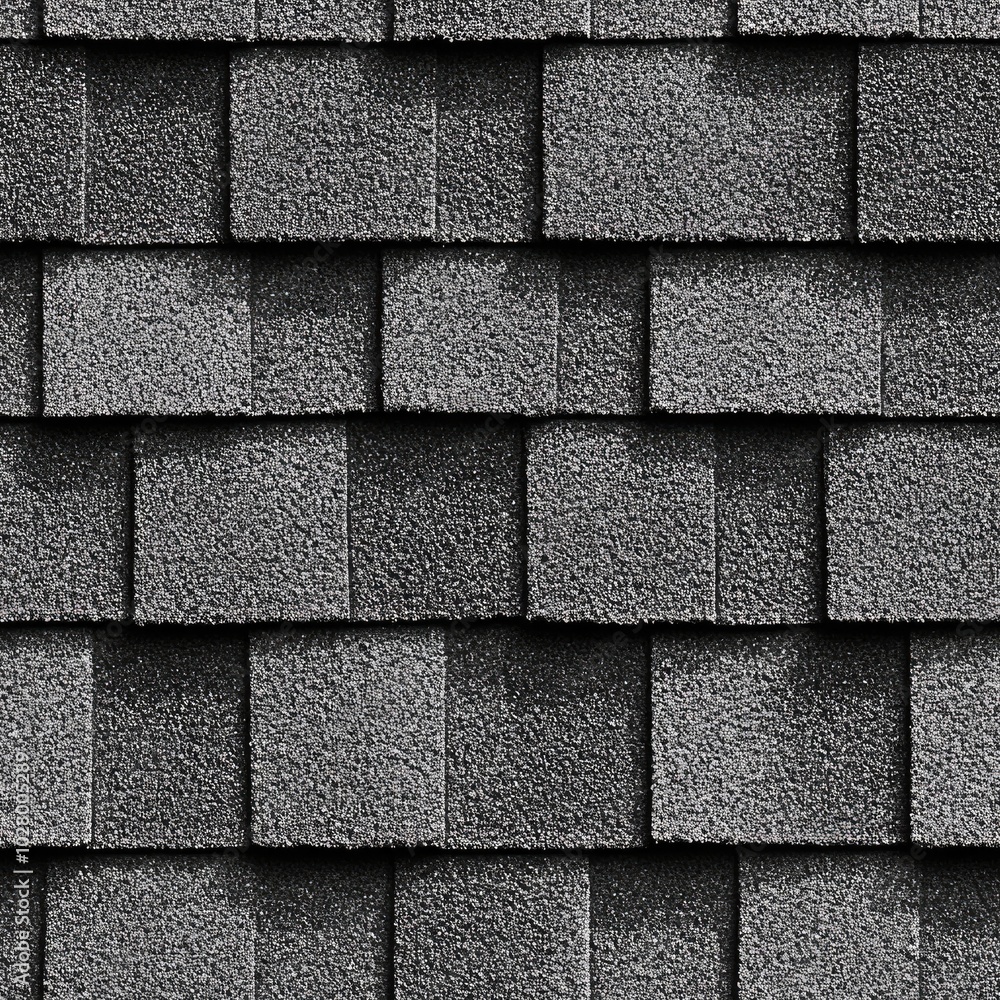 Photo of a seamless roof tile texture with gray concrete tiles Photo of a seamless roof tile texture with gray concrete tiles