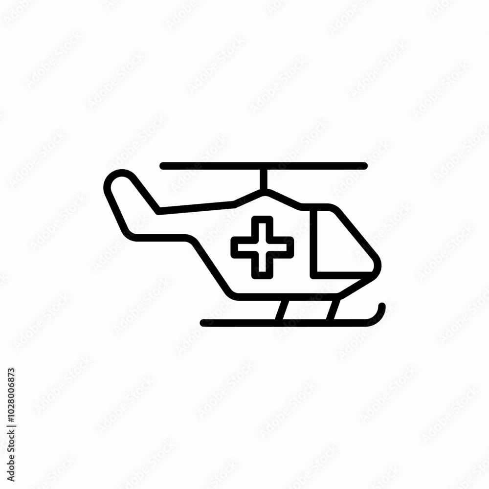 alert ambulance helicopter icon sign vector alert ambulance helicopter icon sign vector