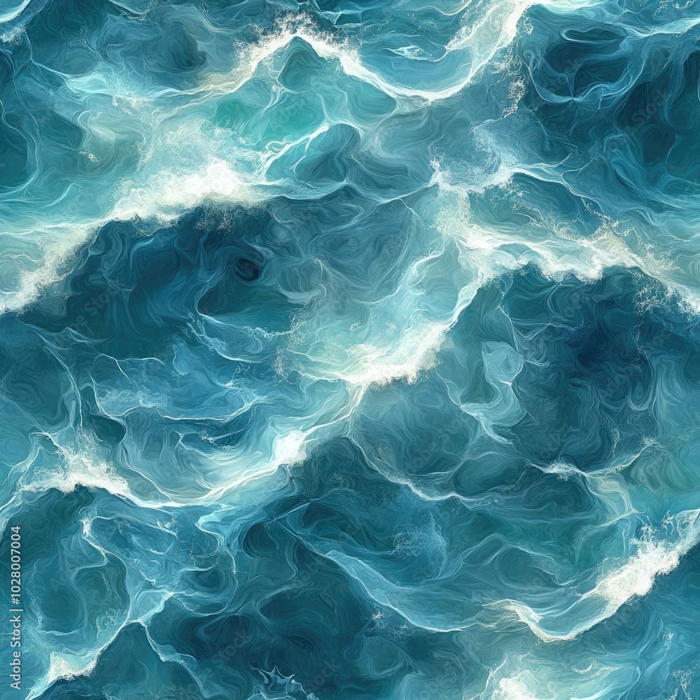 Obraz premium Photo of a seamless texture of ocean water in sunlight