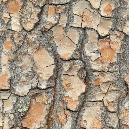 Photo of a seamless texture of pine bark photo