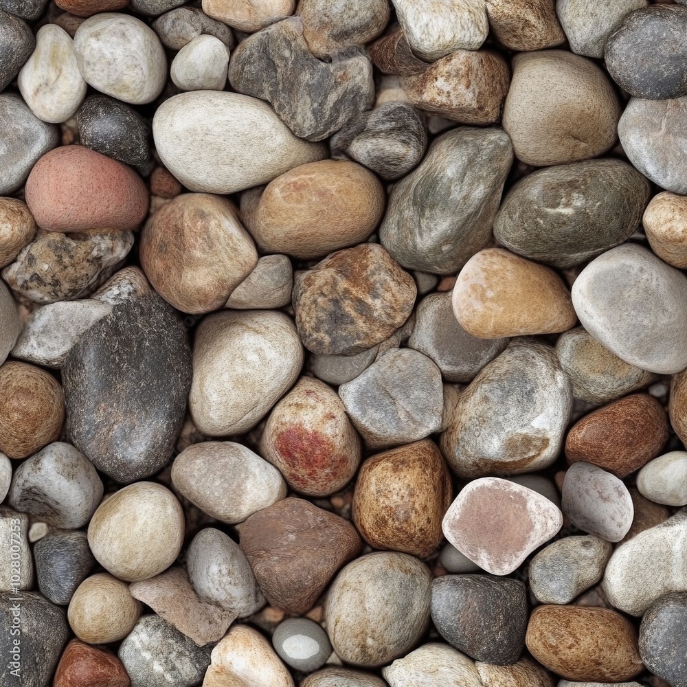 Photo of a seamless texture of river rock Photo of a seamless texture of river rock