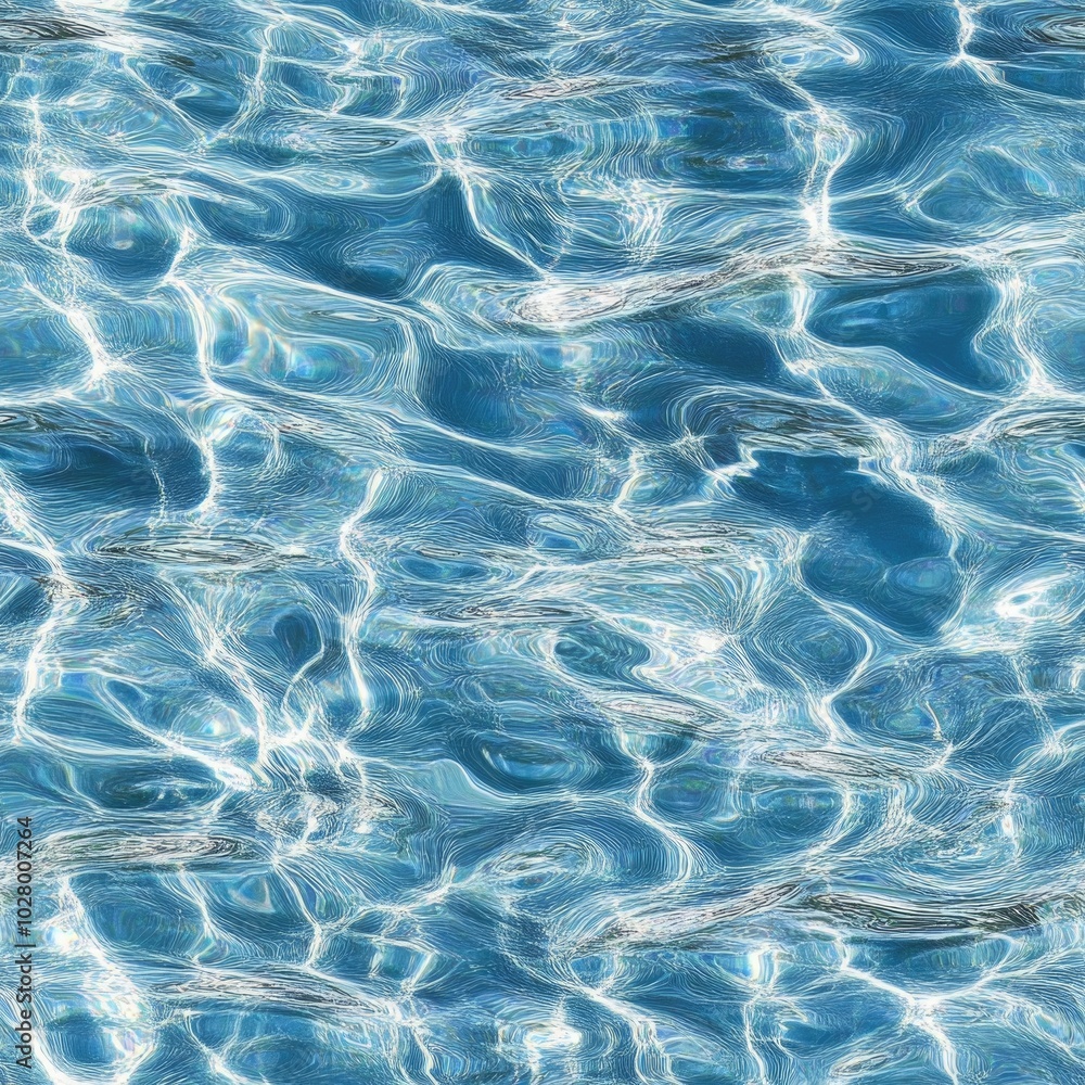 Photo of a seamless texture of rippling water in sunlight Photo of a seamless texture of rippling water in sunlight