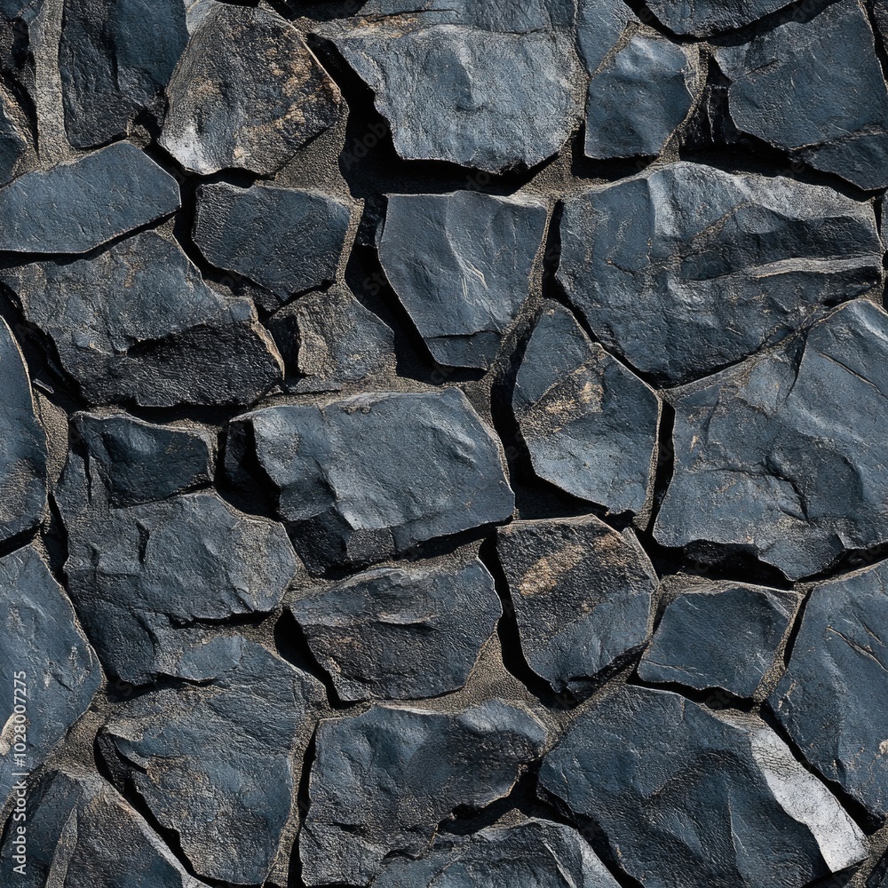 Photo of a seamless texture of rough basalt Photo of a seamless texture of rough basalt