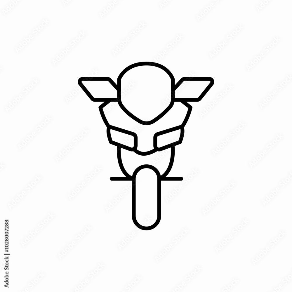 front view moto icon sign vector front view moto icon sign vector