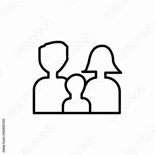 family portrait icon sign vector