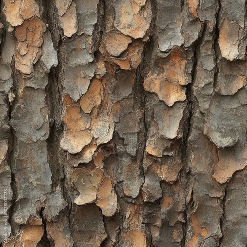 Photo of a seamless texture of spruce bark