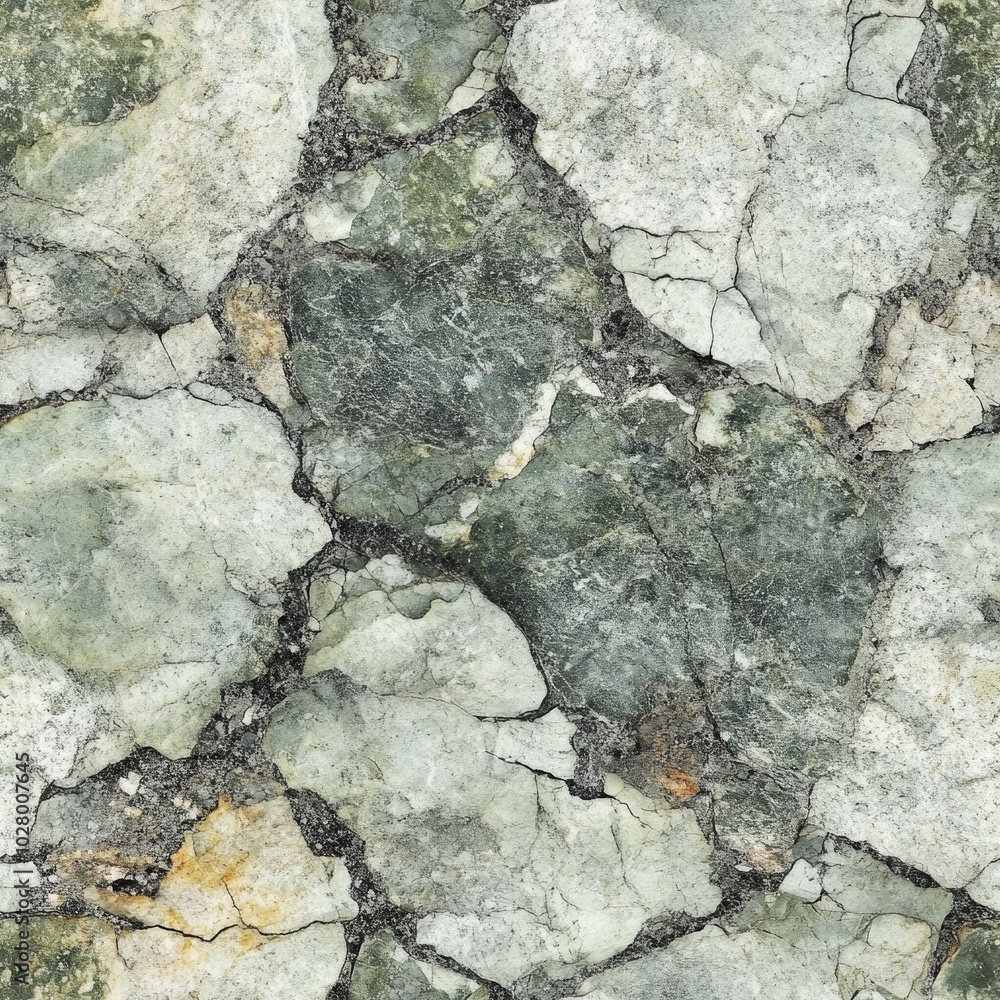 Photo of a seamless textured granite surface with grey and green shades Photo of a seamless textured granite surface with grey and green shades