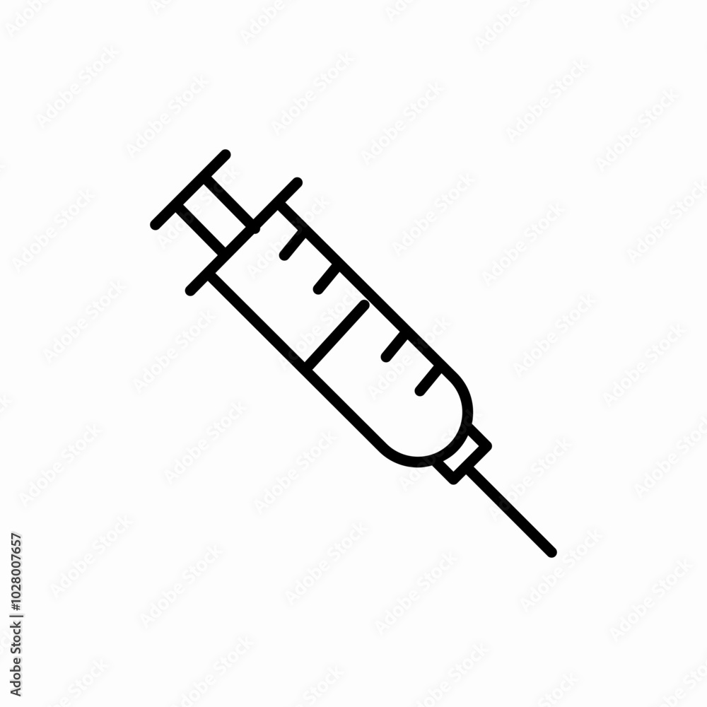 inject liquid medicine icon sign vector inject liquid medicine icon sign vector