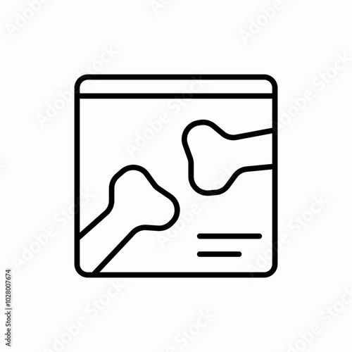 knee joint two bones icon sign vector