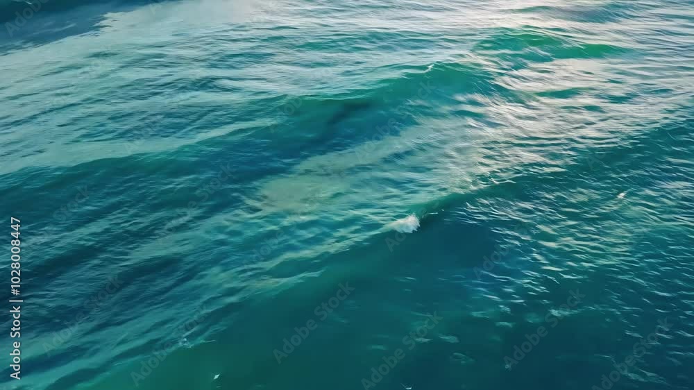 Aerial view of ocean waves breaking with soft lighting at dusk, ideal for seascape and nature-themed content. Aerial view of ocean waves breaking with soft lighting at dusk, ideal for seascape and nature-themed content.