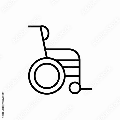 wheelchair accessibility icon sign vector