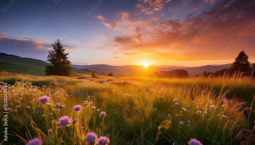Fototapeta premium summer sunrise