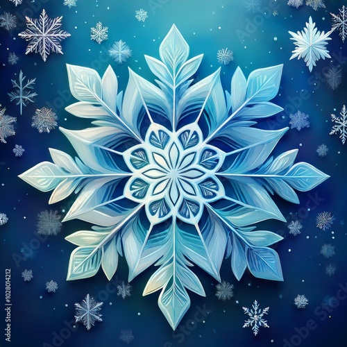 winter snowflake background