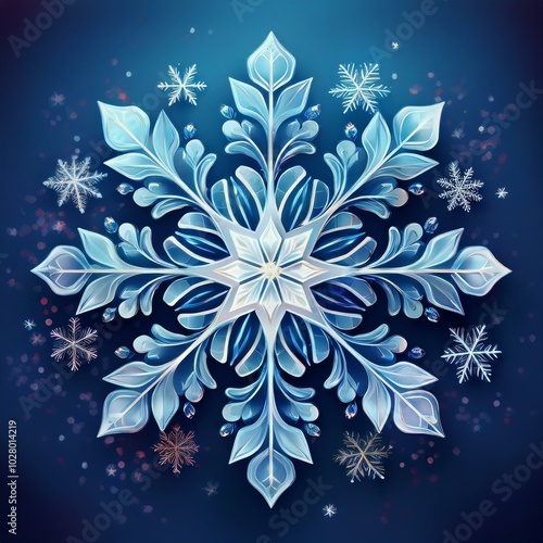 winter snowflake background