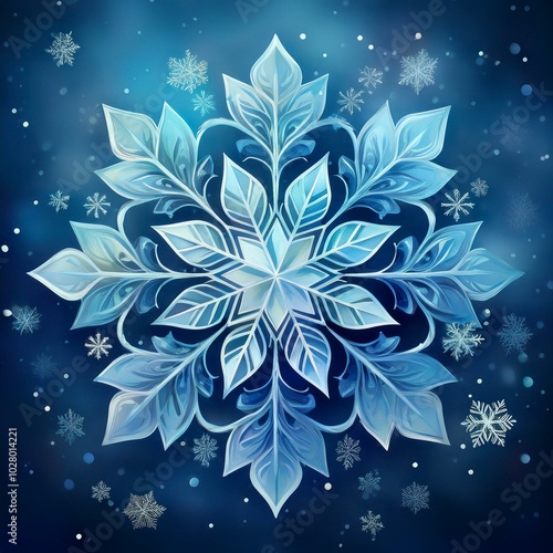 winter snowflake background