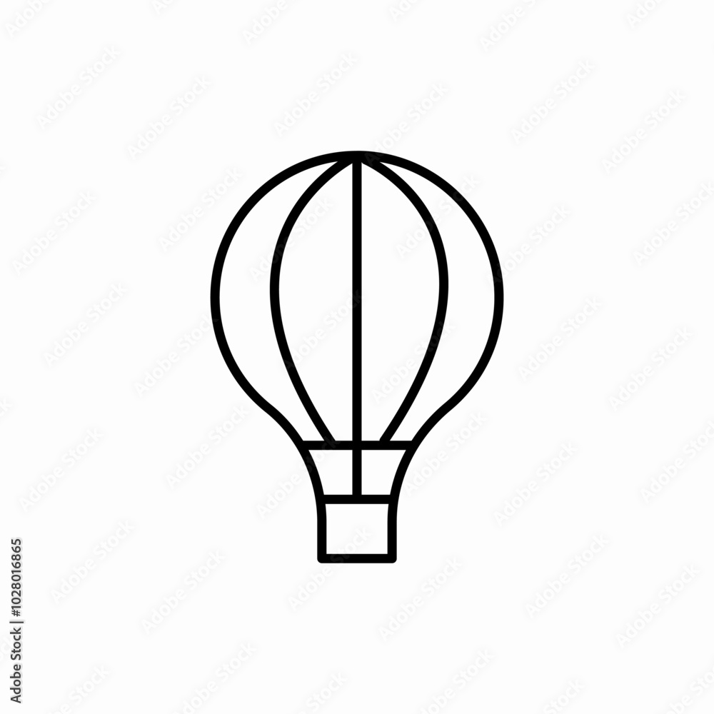 hot air balloon icon sign vector hot air balloon icon sign vector