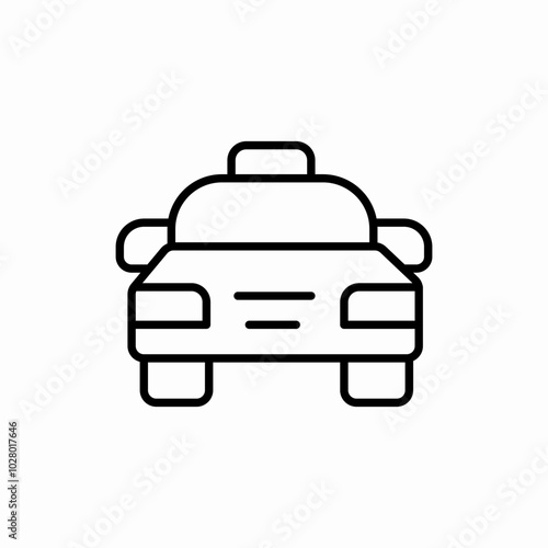 taxi service icon sign vector