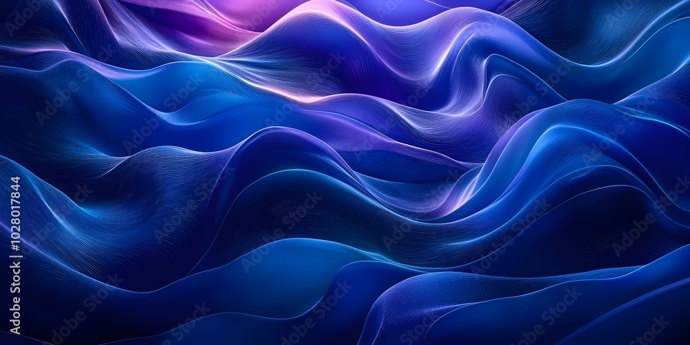 Abstract digital art with flowing waves of blue and purple hues creating a mesmerizing and dynamic effect. Abstract digital art with flowing waves of blue and purple hues creating a mesmerizing and dynamic effect.